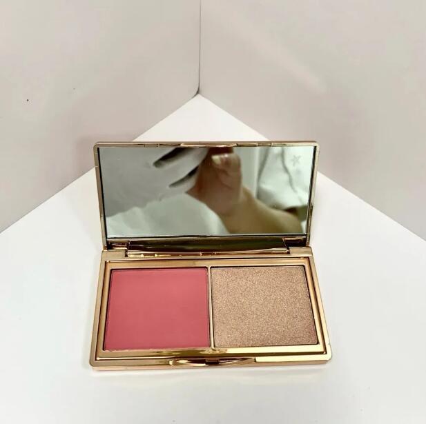 Brand 2 in 1 Limited Blusher highlight 7.5g HOLLYWOOD BLUSH & GLOW GLIDE PALETTE Face Makeup Natural Blush
