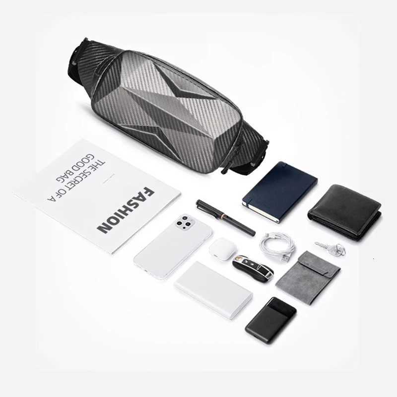 Motorcycle Waist Bag For Men Wen Outdoor Moto Rider Waterproof Crossbody Bag EVA Hard Shell Motorbike Riding Waist Pack Y250724