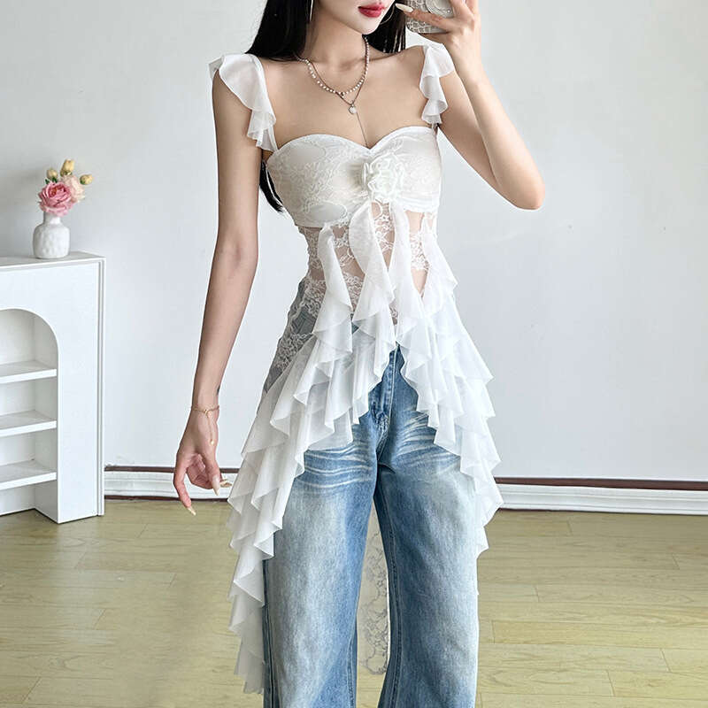 INS Style 2025 Spring New Women's Solid Color Slim Fashion Strap Sleeveless Backless Tank Top 10f