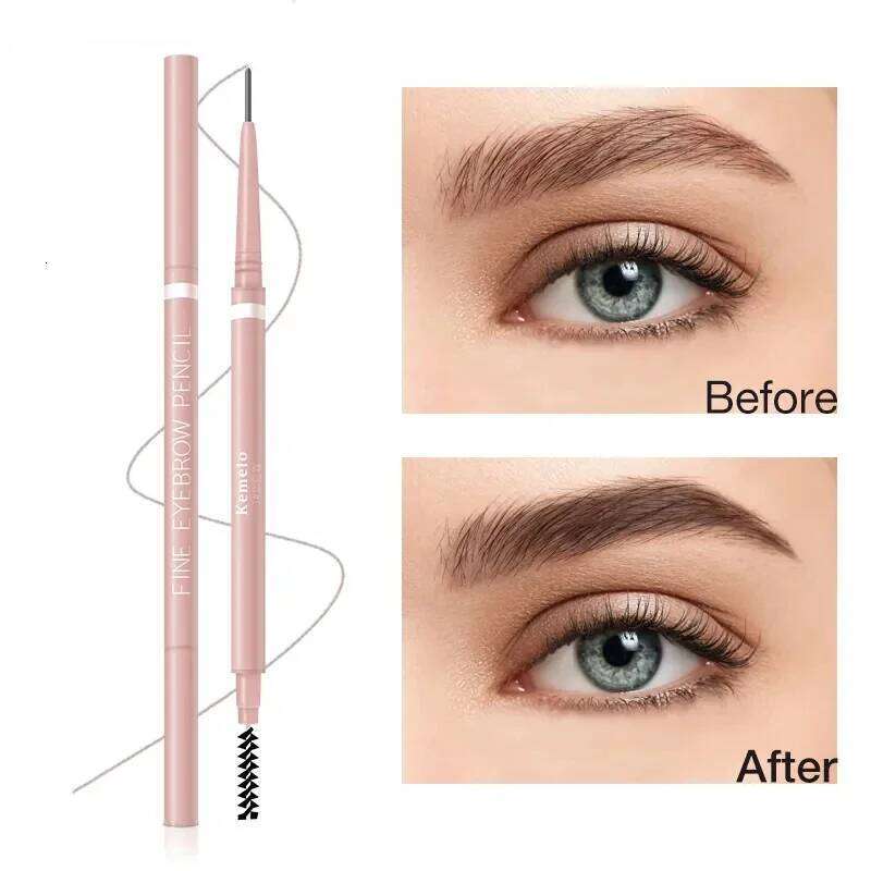 1PC Waterproof Double-Ended 1.5mm Ultra Fine Eyebrow Pencil Sweat-proof Long Lasting Professional Eye Makeup X250725