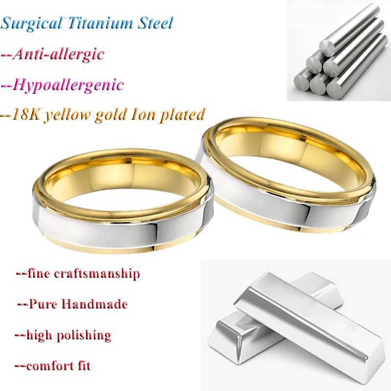 West Titanium Fashion Couple Wedding Ring from 5th to 15th in the United States W250417