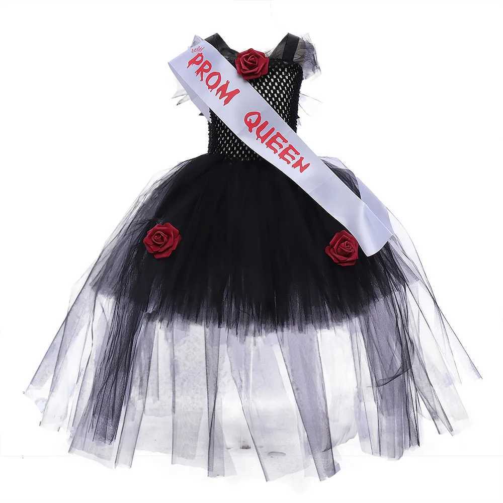 2024 Halloween Fright Witch Vampire Costumes Kids Girls Queen Carnival Par Cosplay Fancy Dress Zombie Ghost Bride for Women Z250725