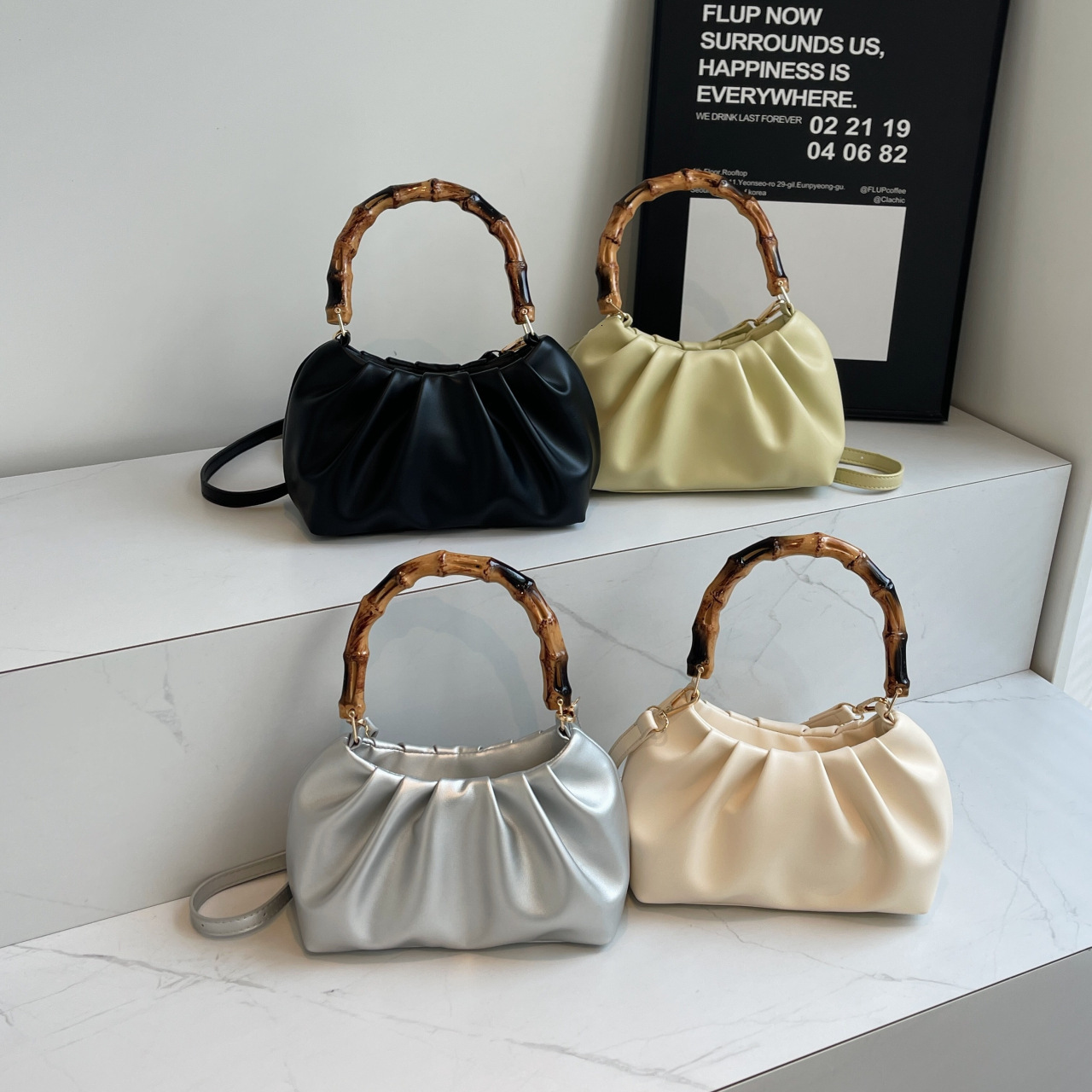 Luxury Brand Designer Bag 2025 Summer New Style Nanfeng Women's Bag Wrinkled Vintage Wooden Handheld Cloud Bag Elegant High-End Soft Shoulder Bag