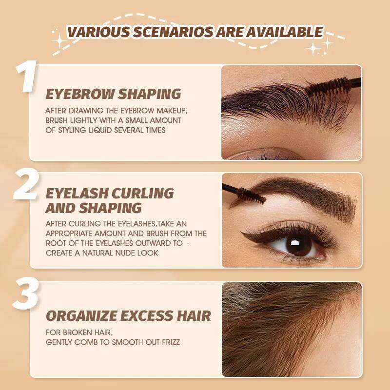 IMAGIC 5ML 6Colors Eyebrow Gel Cream Natural Pigment Wild Enhancers Waterproof Smooth Long-Lasting Professional Makeup Cosmetics X250