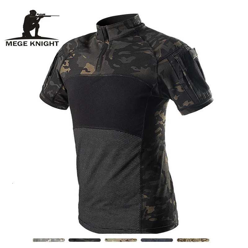 MEGE T-Shirt Men Summer Frog Soldiers Tactical T Shirt Force Tee Camo Short Sleeve Y250724
