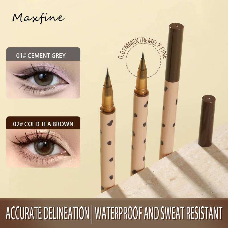 Slim and Exquisite Liquid Eyeliner Pen With Ultra Fine Tip Quick Drying Waterproof And Sdge Proof To Create Natural Eye Makeup X25072