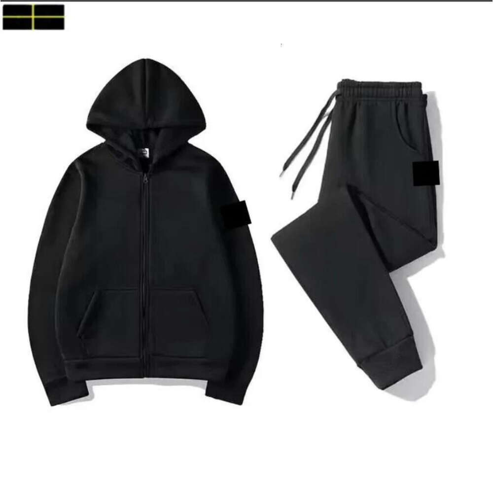 Stone Jacket Unisex Casual And Loose Islandas Tracksuit Spring And Autumn Sets Solid Color Topstoney Sportswear Trend Brand Fashion Comfortable Clothes B1c
