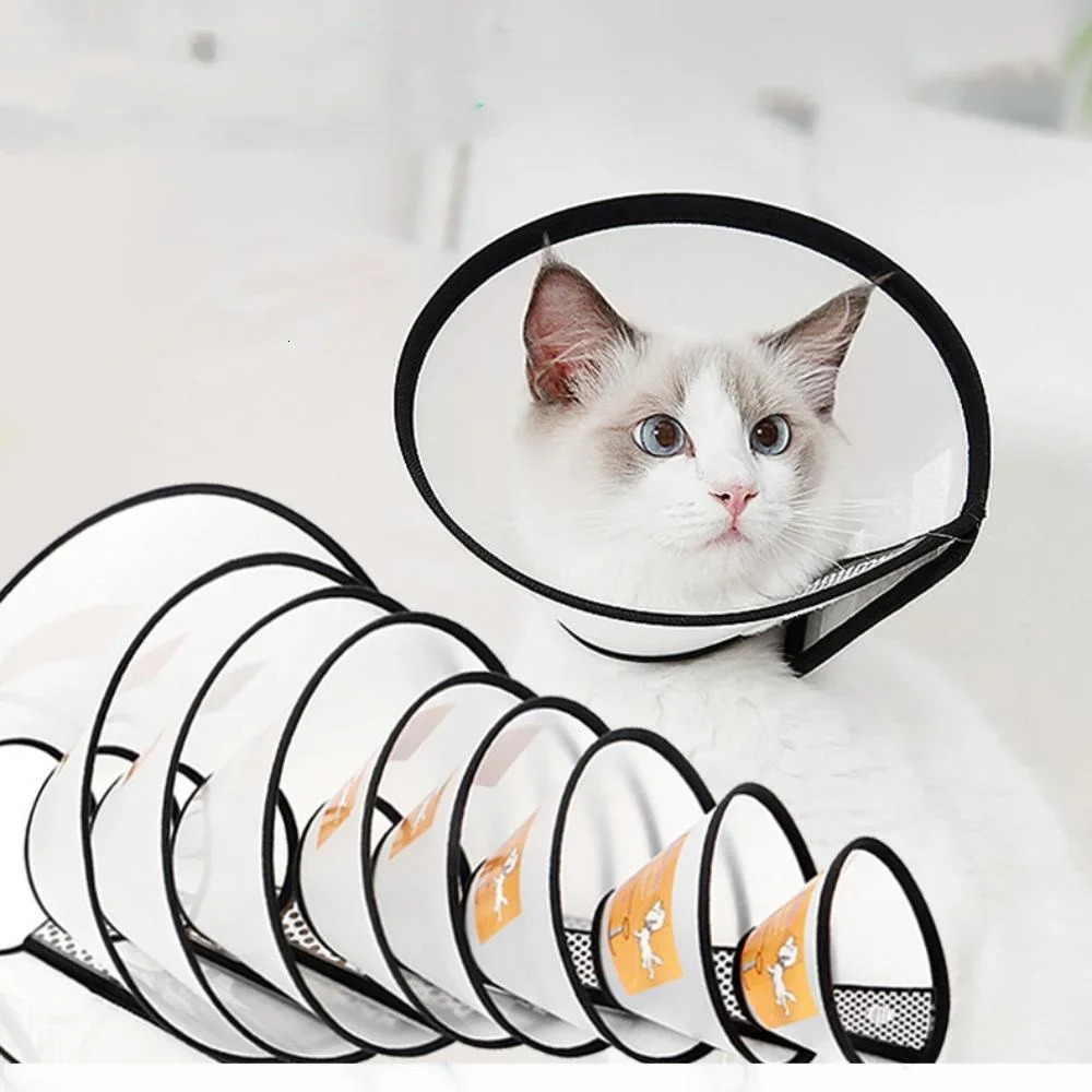 Pet Elizabethan Collar for Cat Dog Adjustable Recovery Pet Cone Anti-Lick Protective Collar Pet Post-operative Recovery Supplies 250716