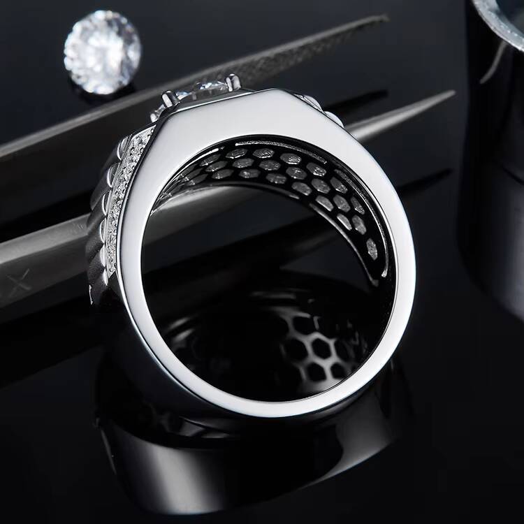 Brilliant Moissanite Jewelry Ring Sterling 925 Casual Moissanite Ring Inexpensive Moissanite Rings