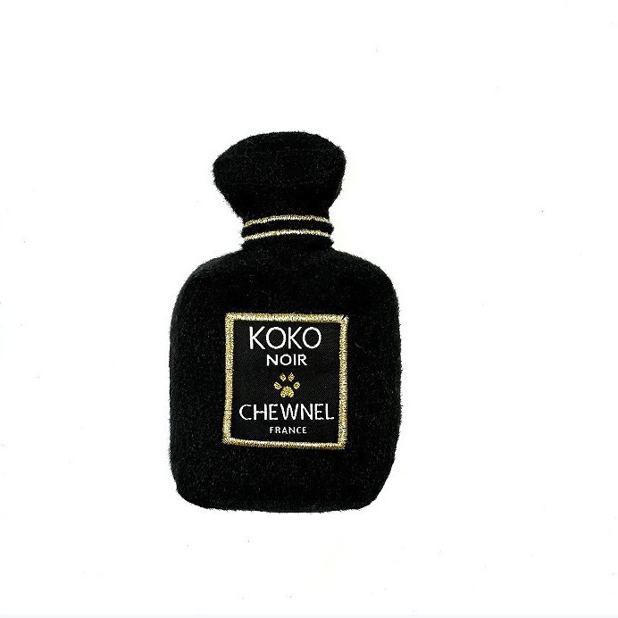 Luxury Pets Dogs Chew Toy: Squeaky Black & White Handbag Perfume Bottle Collection