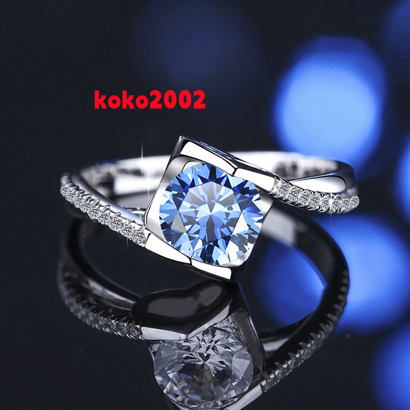 New Original Moissanite Womens Exquisite Ring Womens Fashion Accessory Angel Kiss Wedding Ring S925 Sterling Silver Ring