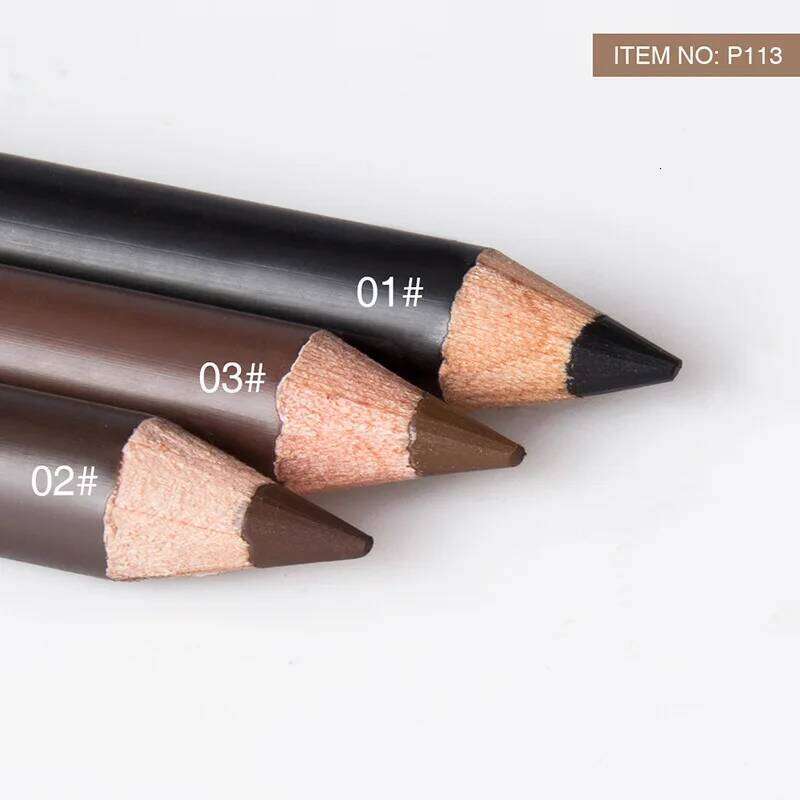 2pcs MENOW 3 colors Long Lasting Waterproof Eyebrow Pencils Double Use Wooden Pole Eyeliner Permanent Makeup Tattoo Accessories X2507