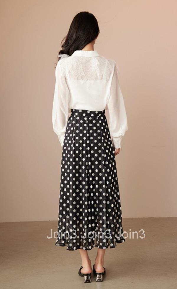 Summer New French Lace Patchwork Top Versatile Fashion White Shirt for Women 2598