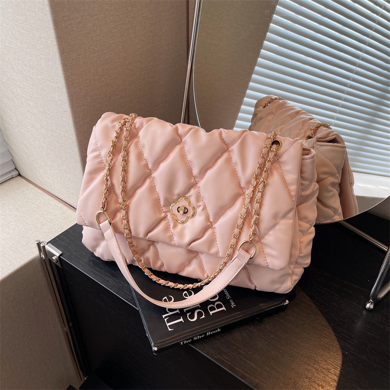 Luxury Brand Designer Bag Fashion High-End Quilted Chain Bag For Women 2025 New Commuter Large Capacity Single Shoulder Crossbody Bag For Women