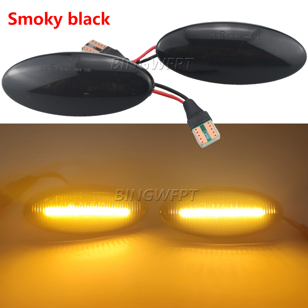 2Pcs Dynamic LED Side Marker Light Turn Signal Lamp For Opel/Vauxhall Vectra B MK1 1995 1996 1997 1998 1999 2000 2001 2002 2003
