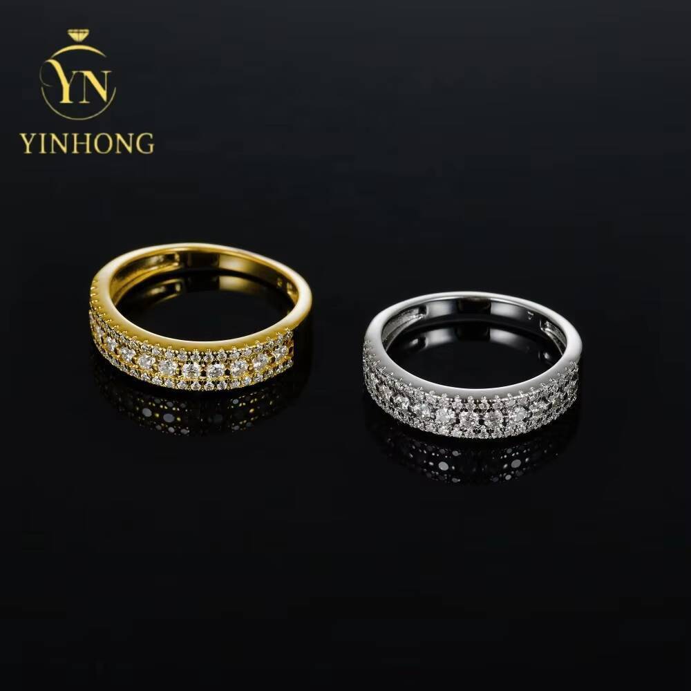 Factory Wholesale Custom High End Silver Jewelry Women Gift Party Moissanite Stone Wedding Technology Party