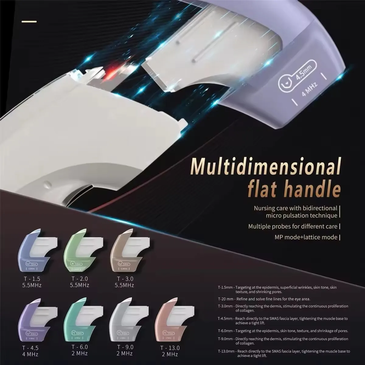 Professional Portable 12D 13.3'"TT Double Lift Facial Pulling Body Lifting Firming Skin Anti Aging Firming Machine