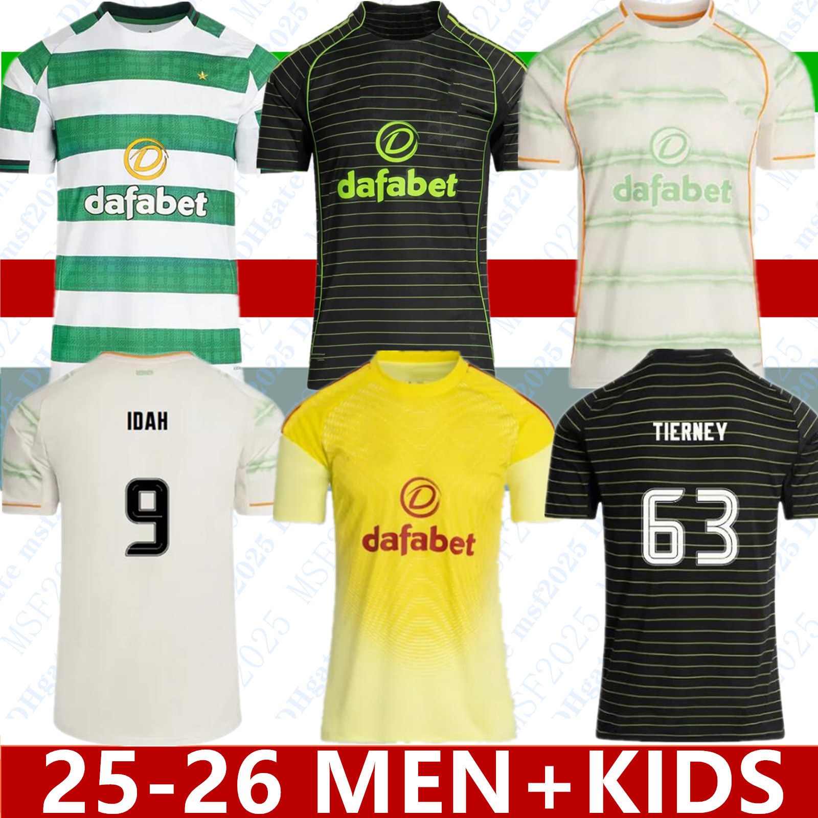 3XL 4XL 24 25 26 Celts Limited edition Soccer Jerseys EDOUARD 2025 2026 Irish Origins Home Away celticfc Football Shirt ELYOUNOUSSI CHRISTIE JOTA GRIFFITHS 888