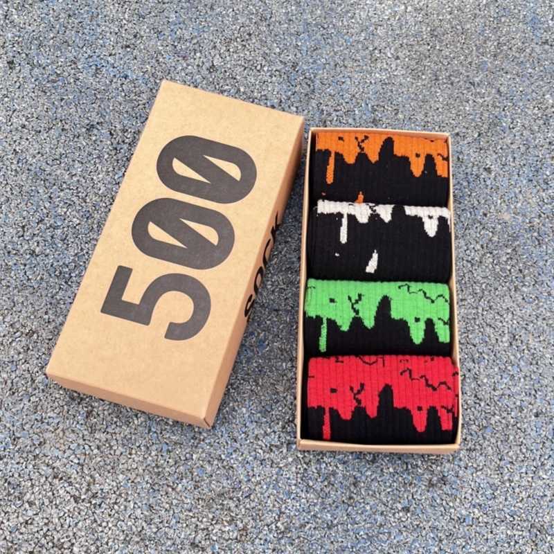 4Pairs Mens Crew Cotton Hip Hop Sports Socks X250725