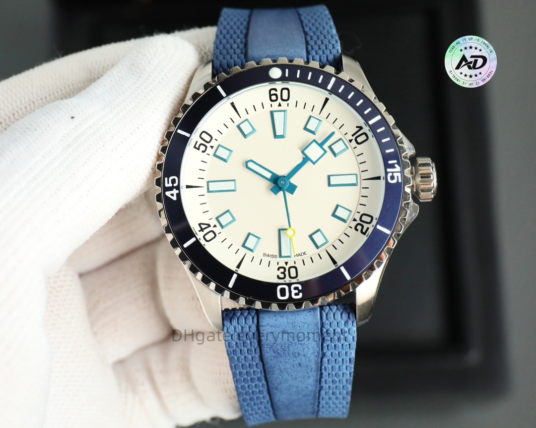 Top Quality Men's Watches 42mm Super Ocean Automatic Mechanical Watch 2813 Movement Rubber Strap Sapphire Stainless Steel Waterproof Fashion Wristwatches