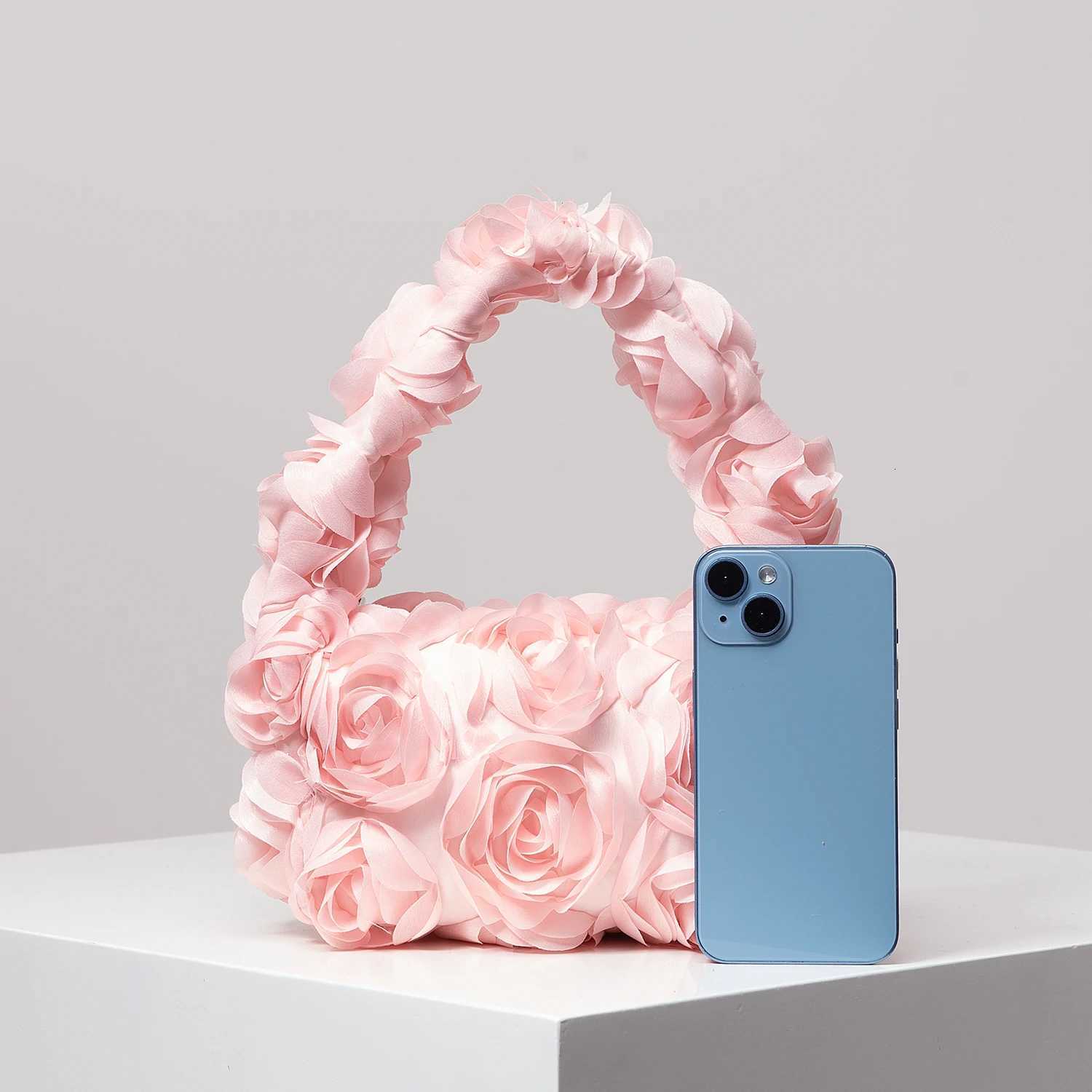 Elegant Rose Handbag Wedding Party Dinner Bag Sweet and Cute Small Square Bag Suitable for Mens Gifts (Rand Pattern) Y250725