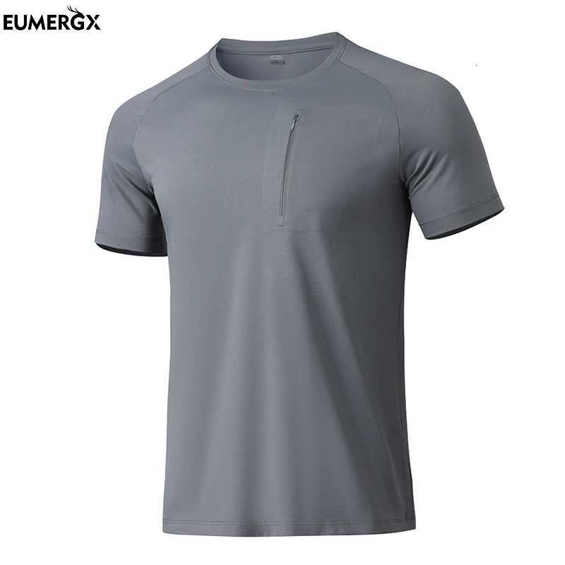 EUMERGX Hiking Short Sleeve T-Shirt For Men Outdoor Quick Dry Functional Cool T-Shirt Camping Climbing Trekking Short Sleeve Tee Y250724