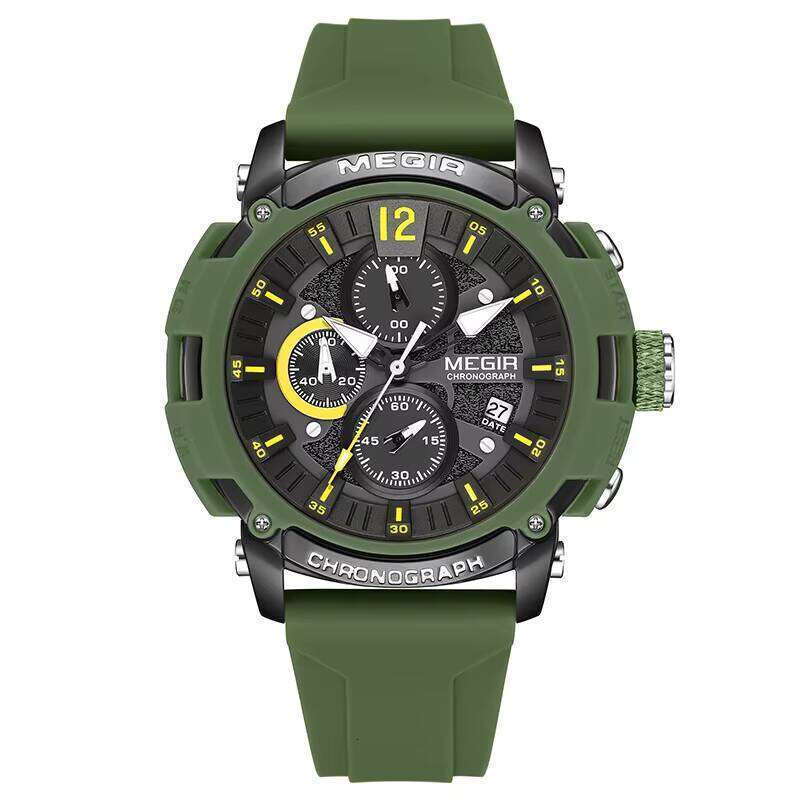 DHwatches MEGIR Men's Digital Sports Watch - 51mm Big Face, Luminous, 30M Waterproof, Silicone Strap, Student Chronograph