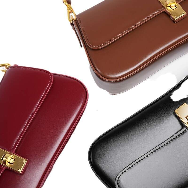 High-Quality Cowhide Niche Baguette with a Sense of Sophistication, Underarm for Women, 2025 New Designer Luxury Versatile Shoulder and Crossbody Bag