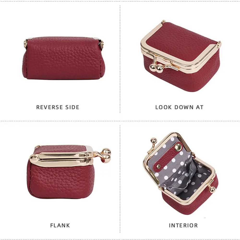 High Quality Genuine Leather Women Coin Wallets New Simple Coin Pocket Ring Necklace Jewelry Case Female Coin Purses Z250725