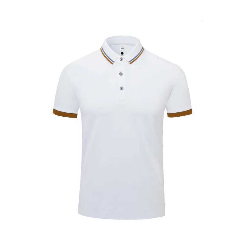 2025 New Mens Short Sleeve Solid Color Polo Shirt Breathable Comfortable and Elastic Top New Casual Business Style Polo ShirtXJ250725