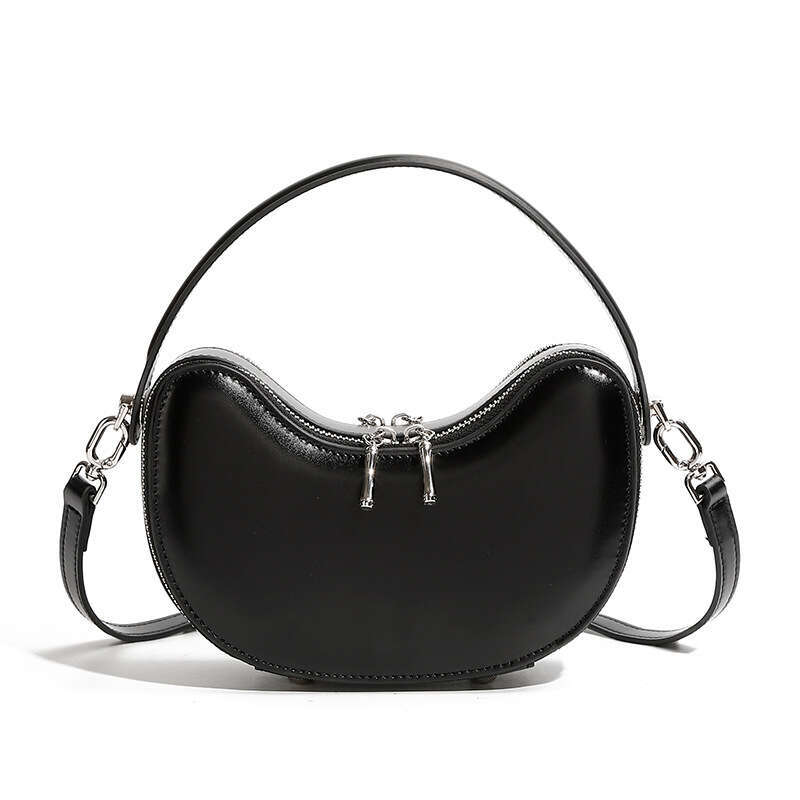 New Designer Luxury Niche Design Genuine Leather Apple Yuanbao Super Popular Summer Exquisite High-end Handbag Shoulder Crossbody Dumpling Bag for Wom