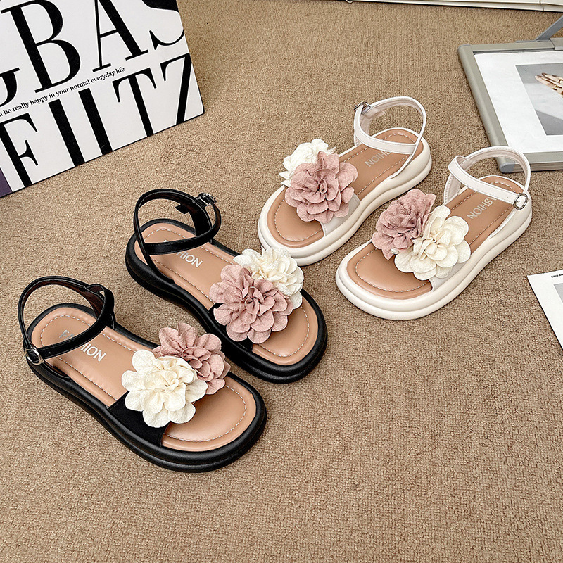 Ddmysports Platform Flower For Women Summer New Outdoor Dress Fairy Style Casual Beach Sandals Outdoor Shoes
