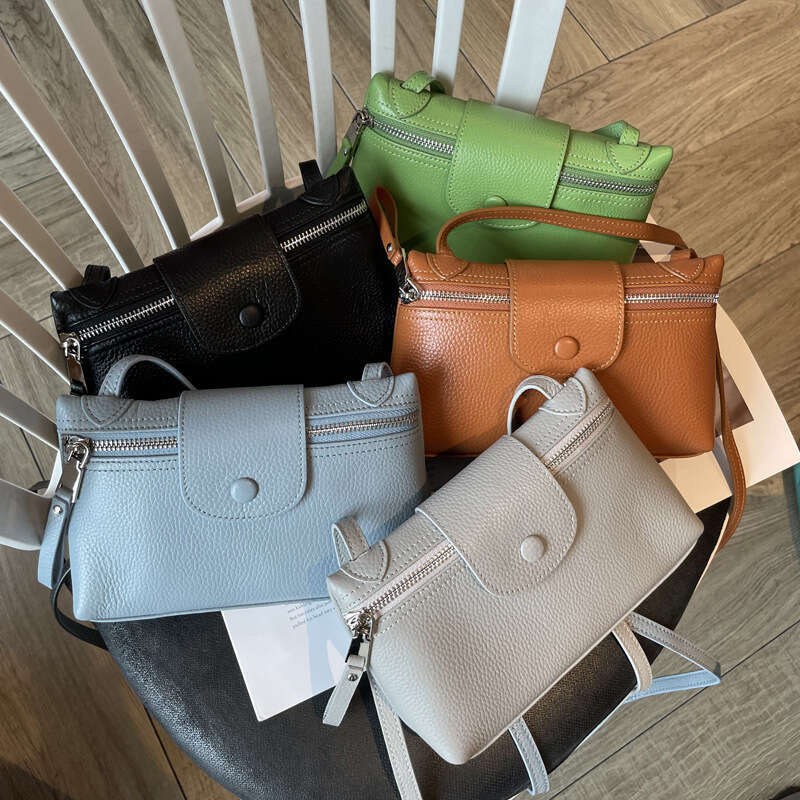 Genuine Leather Phone for Women, Crossbody New Fashionable Small Bag, Cowhide Stylish High-end Versatile Compact Shoulder Bag