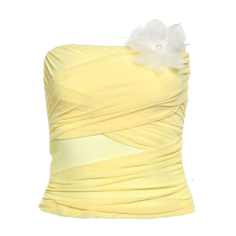2025 Summer New Sleeveless Backless Versatile Tube Top Irregular High Waist Skirt Set 069