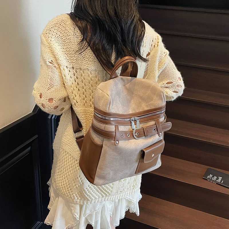 Leftside Wens Pu Leather Small Backpacks 2025 New Fi Vintage Luxury Designer Backpack Student School Bag Back Packs Y250724