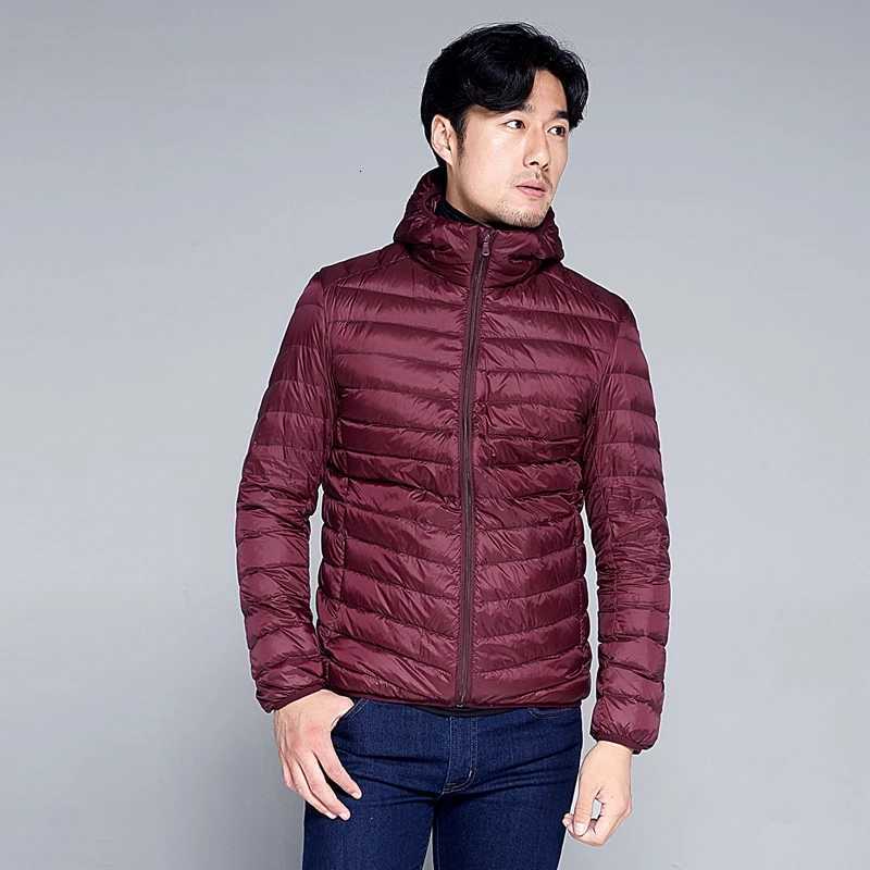 11XL 10XL Large Size Down Coats Men Ultra Light Down Jacket Men Windbreaker Feather Lightweight Hooded Winter Parka X250725