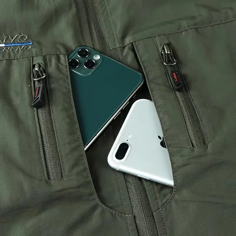 Sleeveless Jacket Vest Mens 2024 Summer Cargo Climbing Hunting Outdoor Pographer Fishing Vests Camping Working Clothes 250725