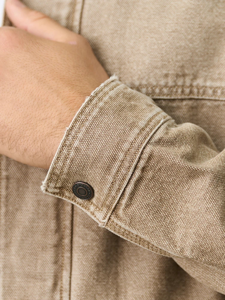 2025 Spring Short Length Oversize 12oz Fabric Vintage Jackets Men Fashion Cargo Outdoor Plus Size 250717