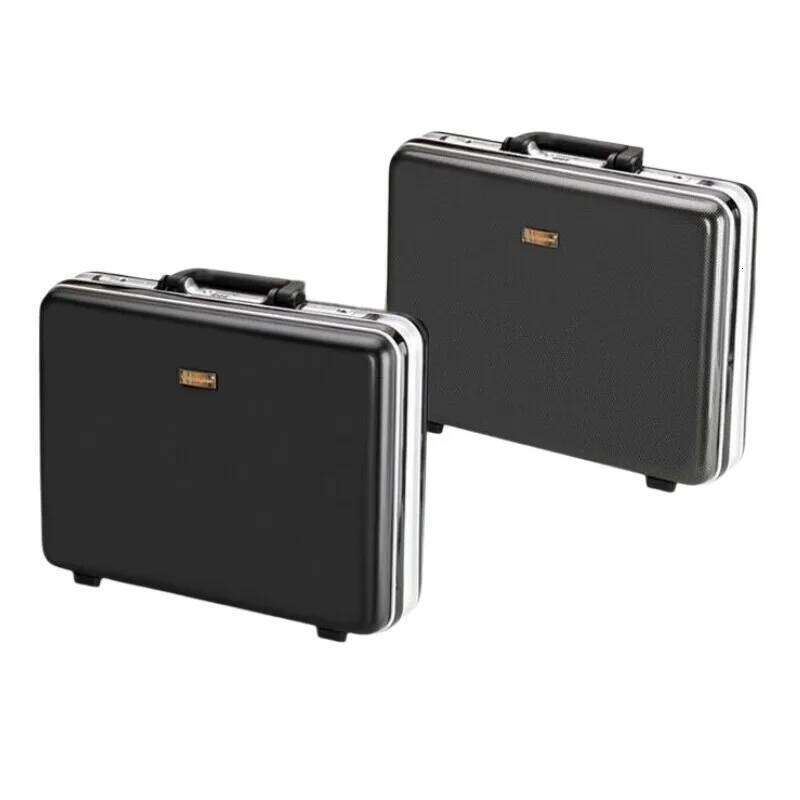18-inch Aluminum Frame Anti-Theft Business Briefcase - TSA Lock Secure Laptop Case for Travel, Durable Carry-On Storage Handbag OLOEY