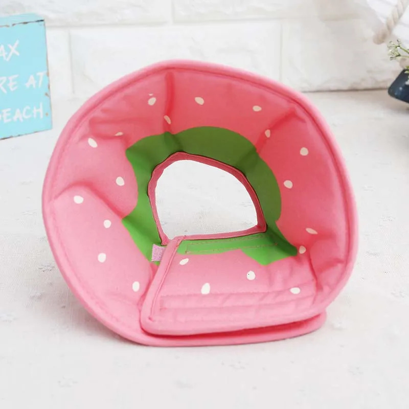 Arrival Lovely Cartoon Fruit Donut Pet Dog Collar Padded Comfortable Surgery Recovery Adjustable Elizabethan Collars for Dog 250716