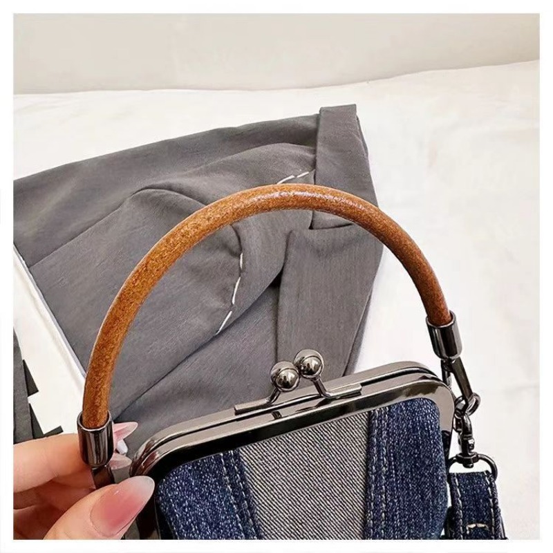 Handbag Denim Mobile Phone Handbag Literary Design Messenger Bag