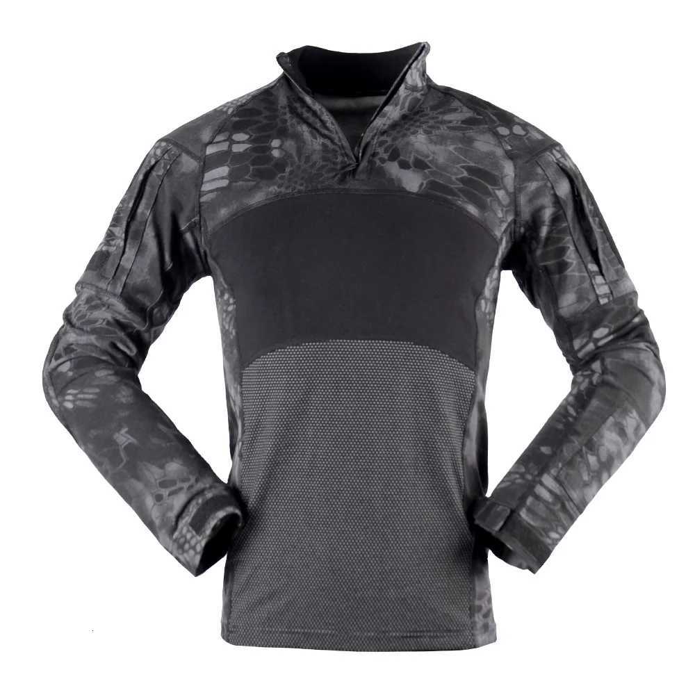 Airsoft Paintball Shirts CP Camo Cotton Tactical Shirt Men Army Military Combat T-Shirt Hunting Clothing Wear-resisting Y250724
