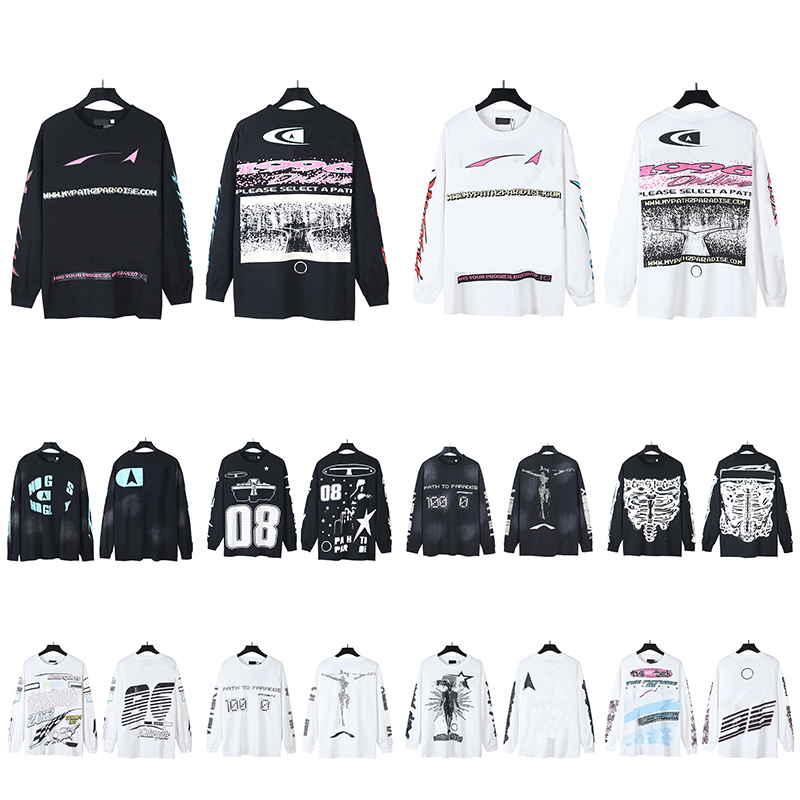 25 Long T-shirt Designer tshirt Trendy printed pattern design Tshirts Top Spring Summer Men Women Casual loose Long Sleeve shirts clothing