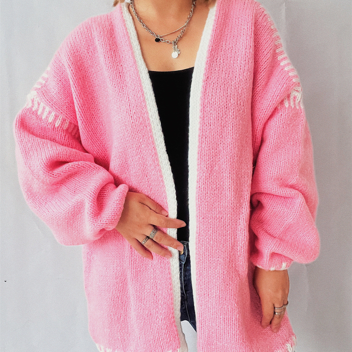 new Free shipping designer sweater for women Design inspired sweater personalized and fashionable simple and loose fitting pullover