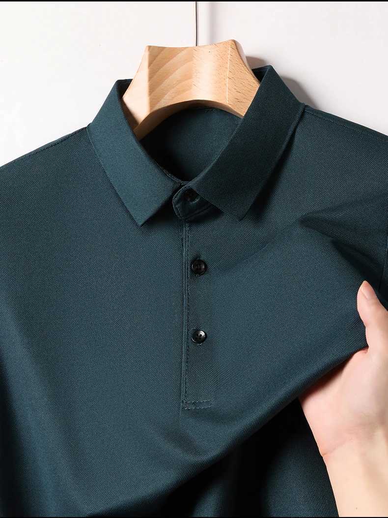 Short Sleeve T-shirt Mens Lapel 2024 New Summer Half Sleeve Casual Versatile Top Polo Shirt MenXJ250725