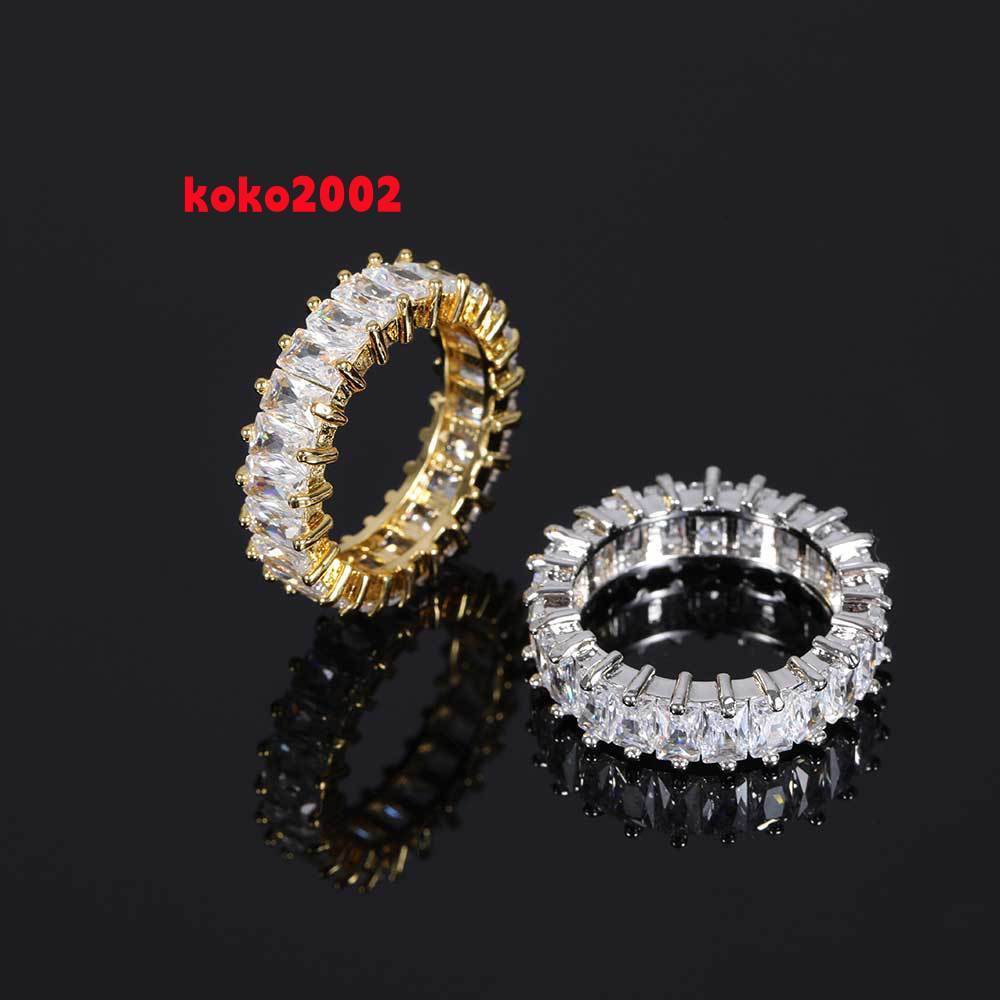 Hot Sale Affordable Ready to Ship GRA 925 Gold Moissanite Ring Iced Out Men Diamond Ring Iced Out Jewelry Infinity Ring