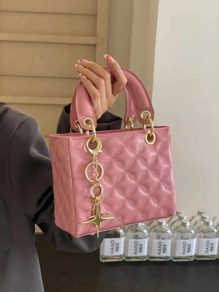 Burgundy wedding bride bag new trendy and high-end Western style crossbody bag wedding handbag. Y250725