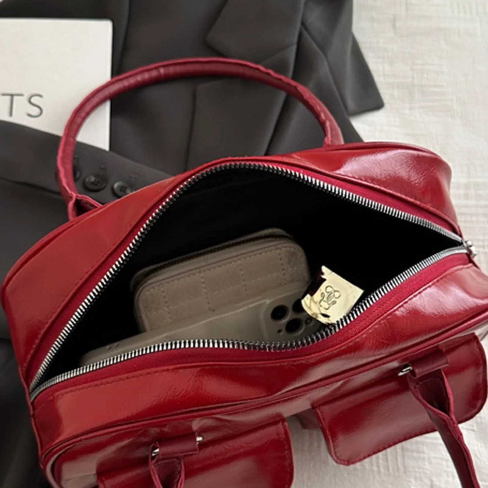 Handbag Womens PU Leather Shoulder Bag Convenient to Use and Spacious Design Underarm Package for Ceremonies and Other Holidays Y250725