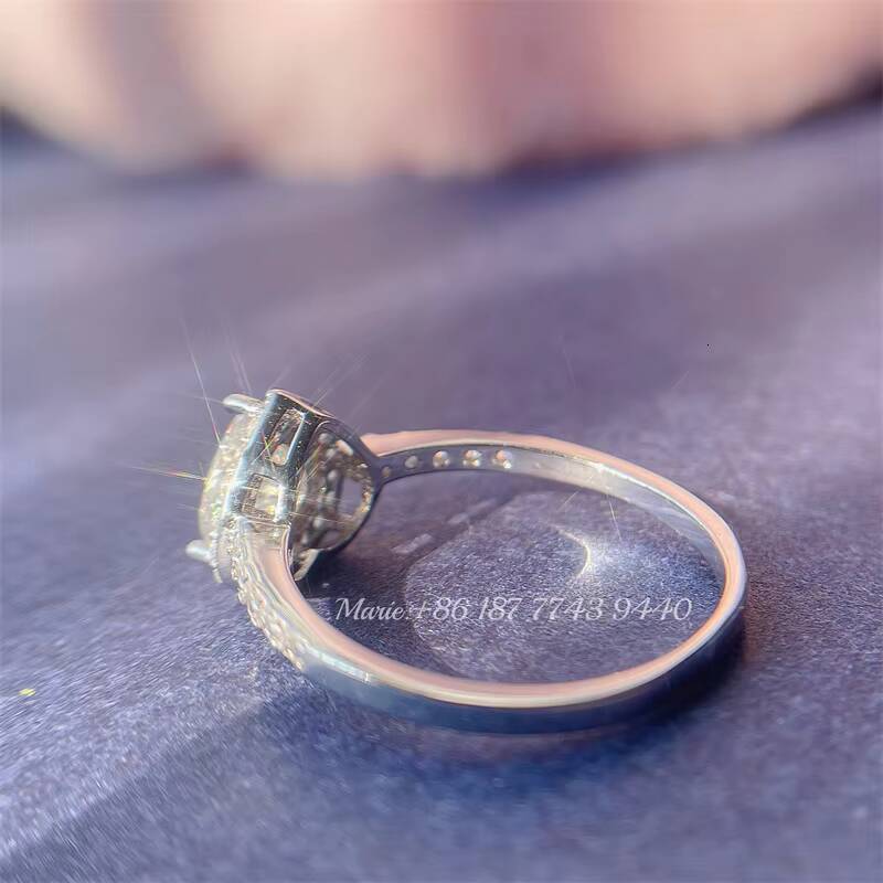 10k Gold Moissanite Jewelry 1ct Heart Moissanite Diamond Wedding Rings for Women Diamond Gold Engagement Ring