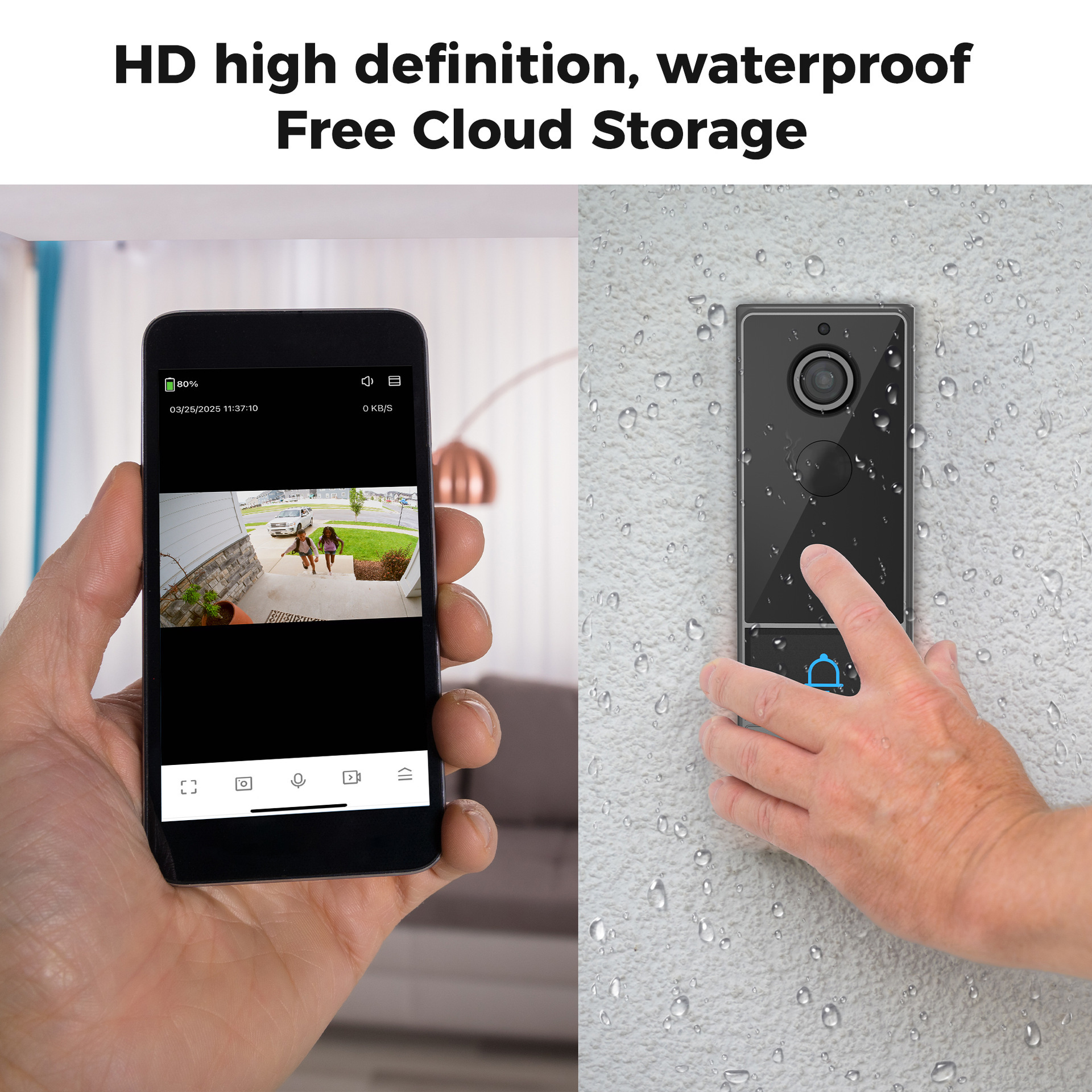 Graffiti intelligent visual intercom doorbell high-definition home security protection wifi M19 visual camera